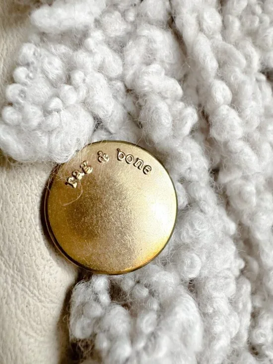 Rag and Bone Textured Leather Trim Jacket S - Picture 5 of 7